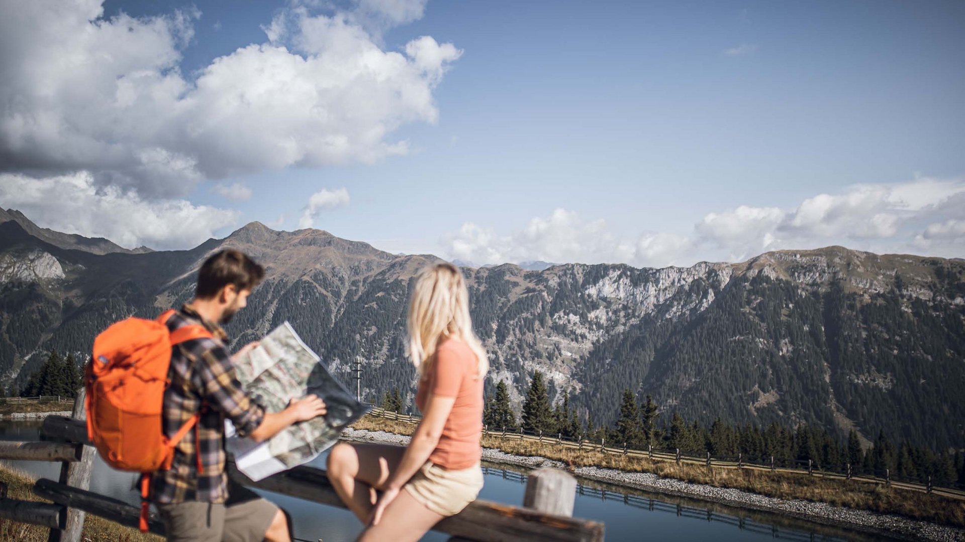 Pictures of gentle eco-tourism in the Alps