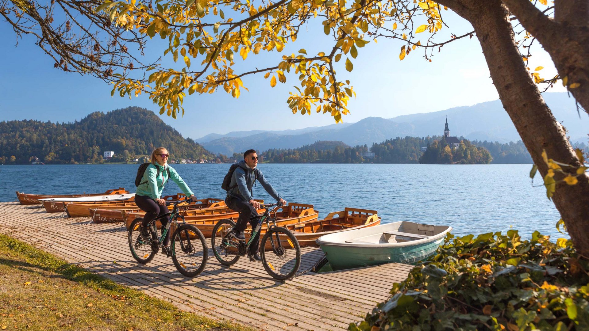 Pictures of gentle eco-tourism in the Alps