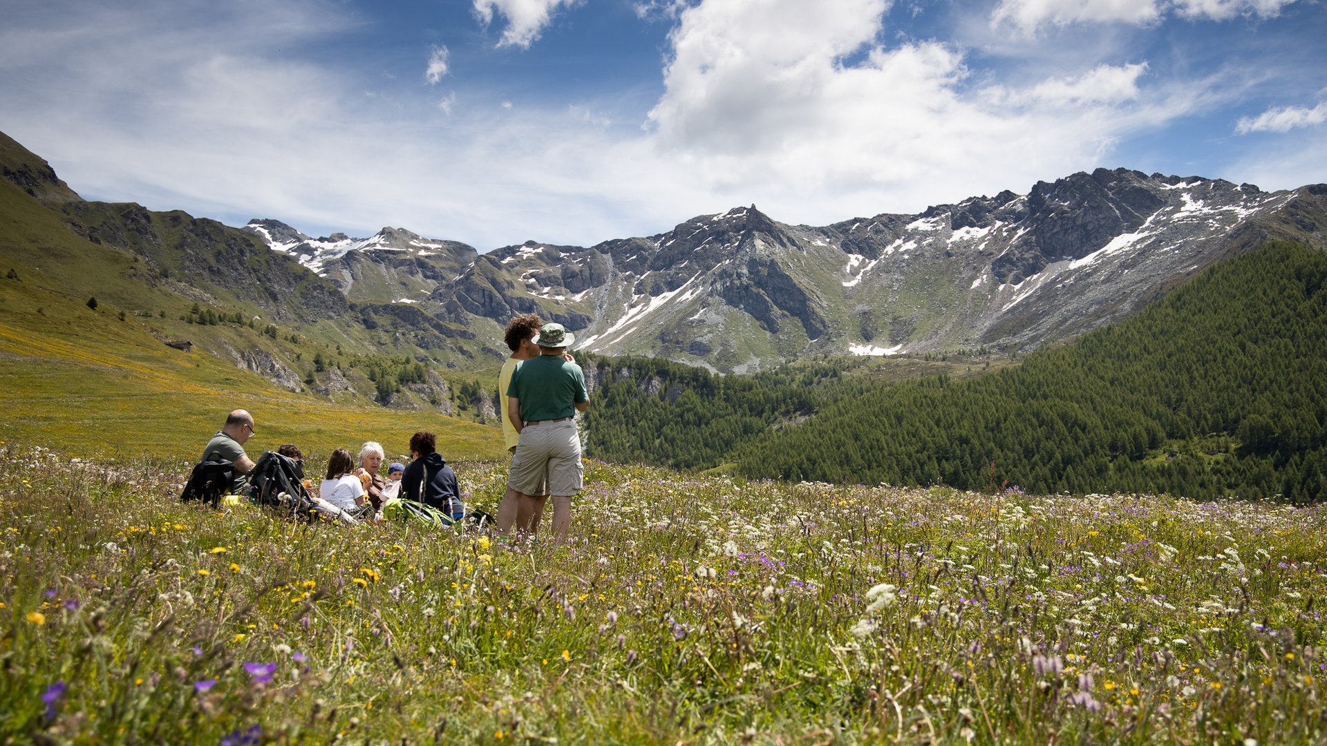 Pictures of gentle eco-tourism in the Alps