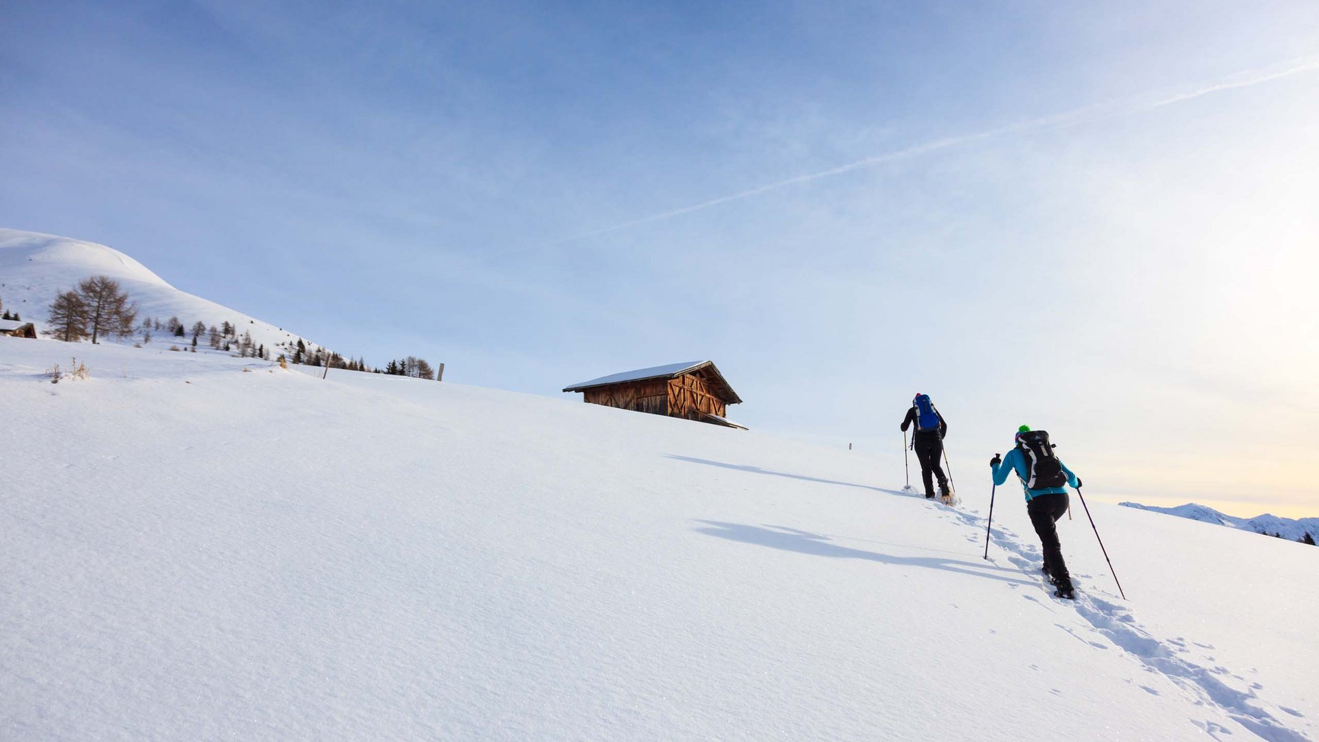 Pictures of gentle eco-tourism in the Alps