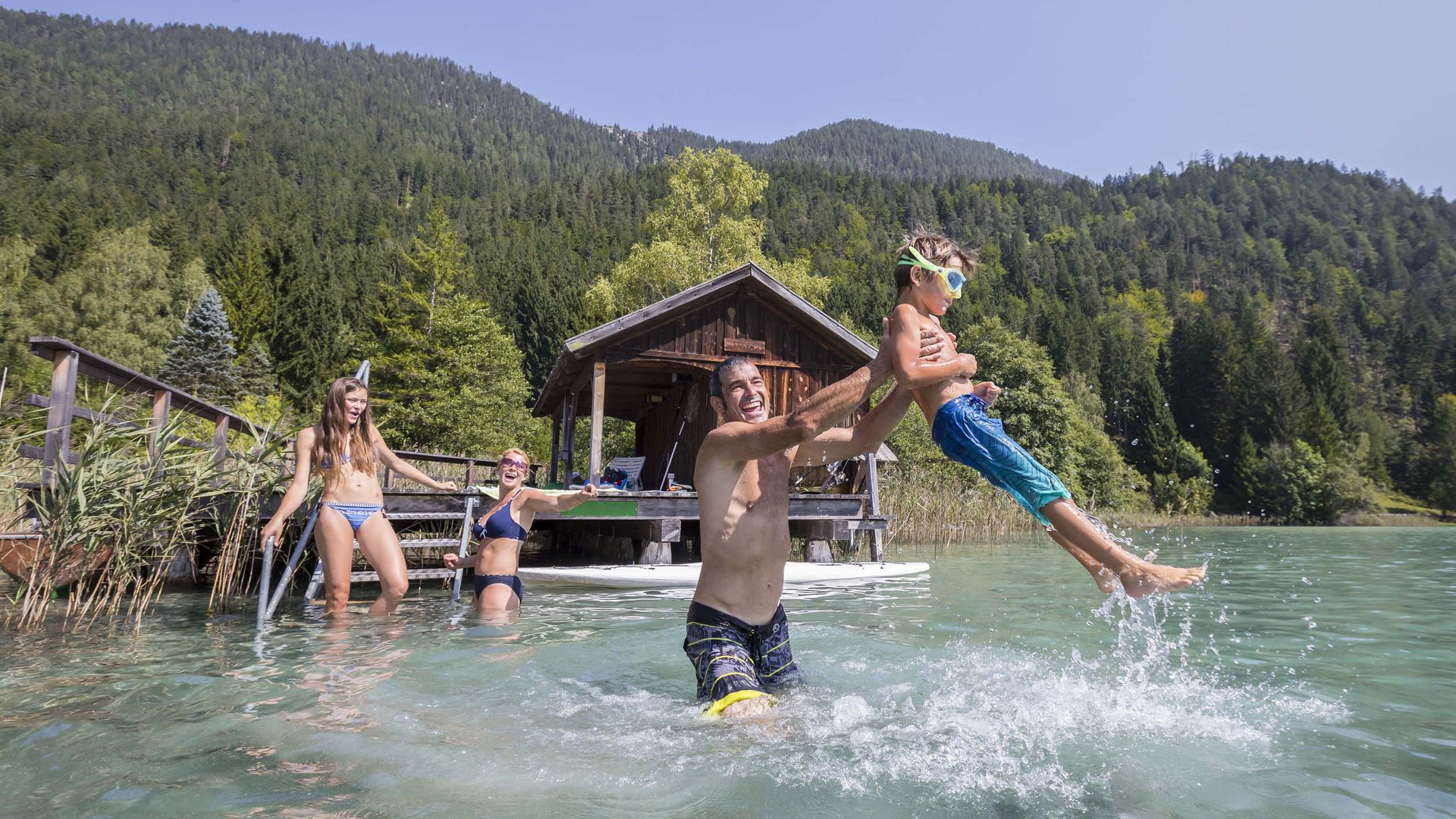 Pictures of gentle eco-tourism in the Alps