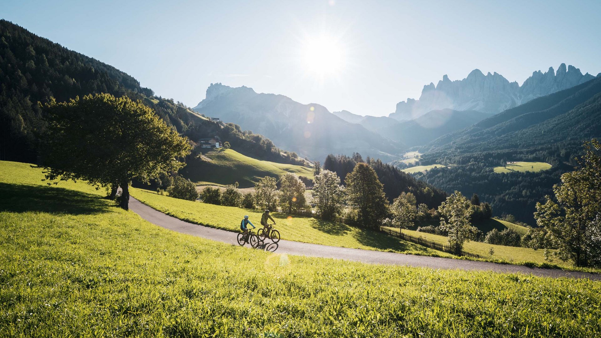 Pictures of gentle eco-tourism in the Alps