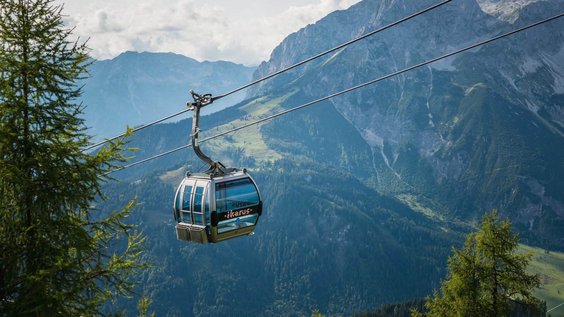 Pictures of gentle eco-tourism in the Alps