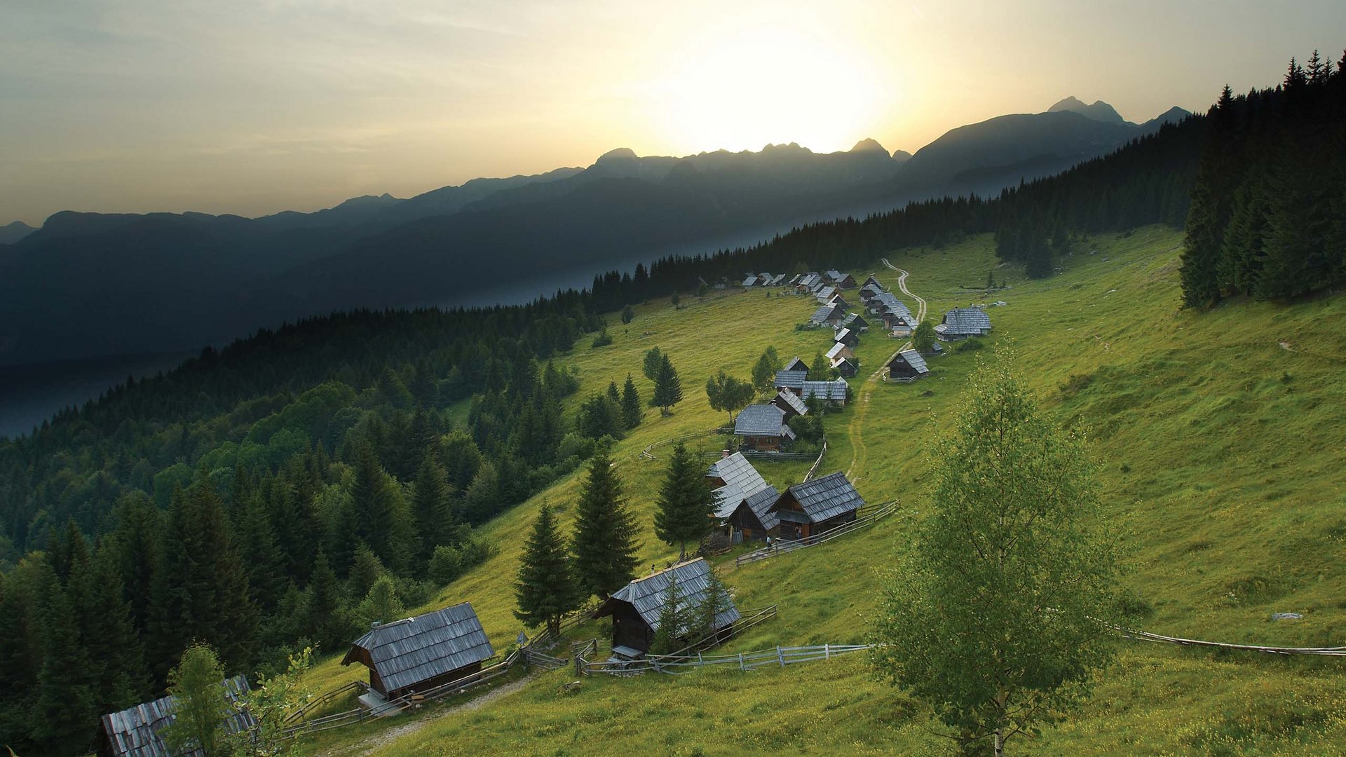 Pictures of gentle eco-tourism in the Alps