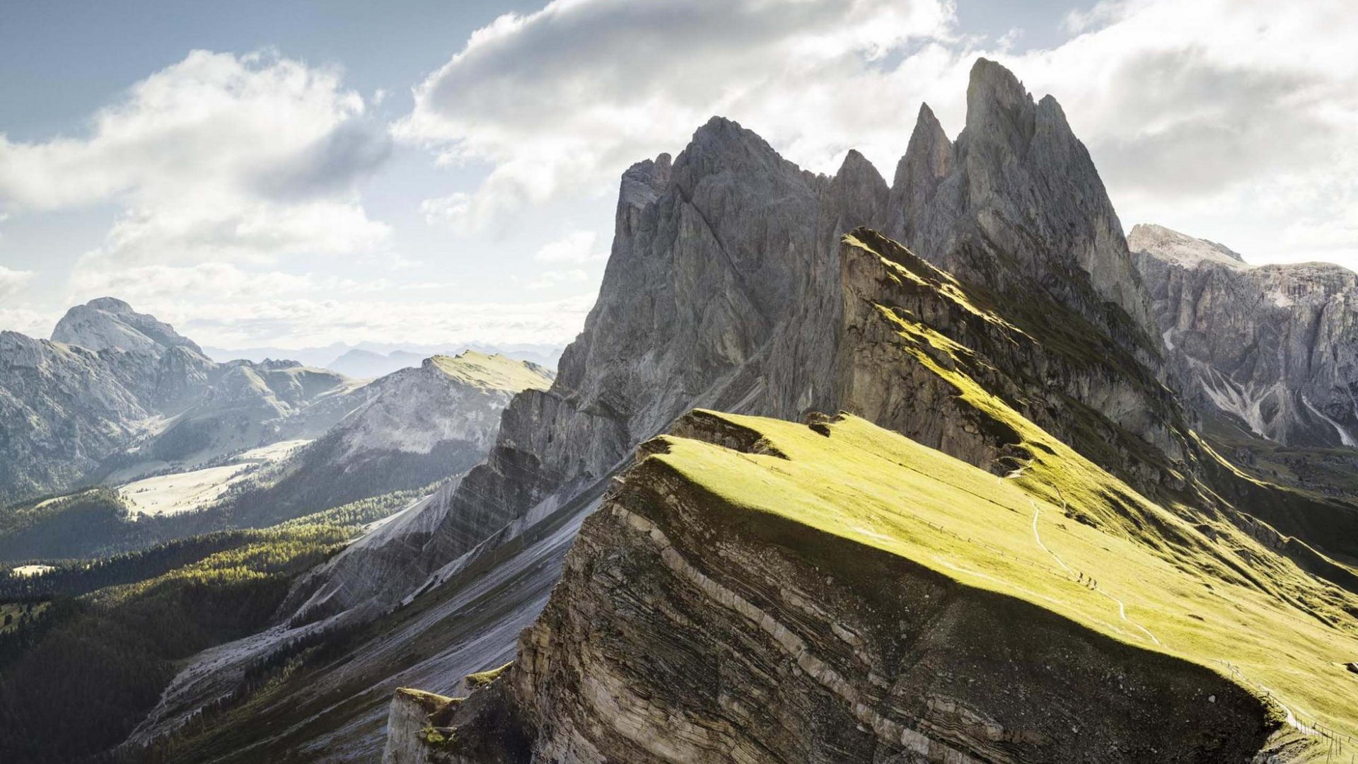 Pictures of gentle eco-tourism in the Alps