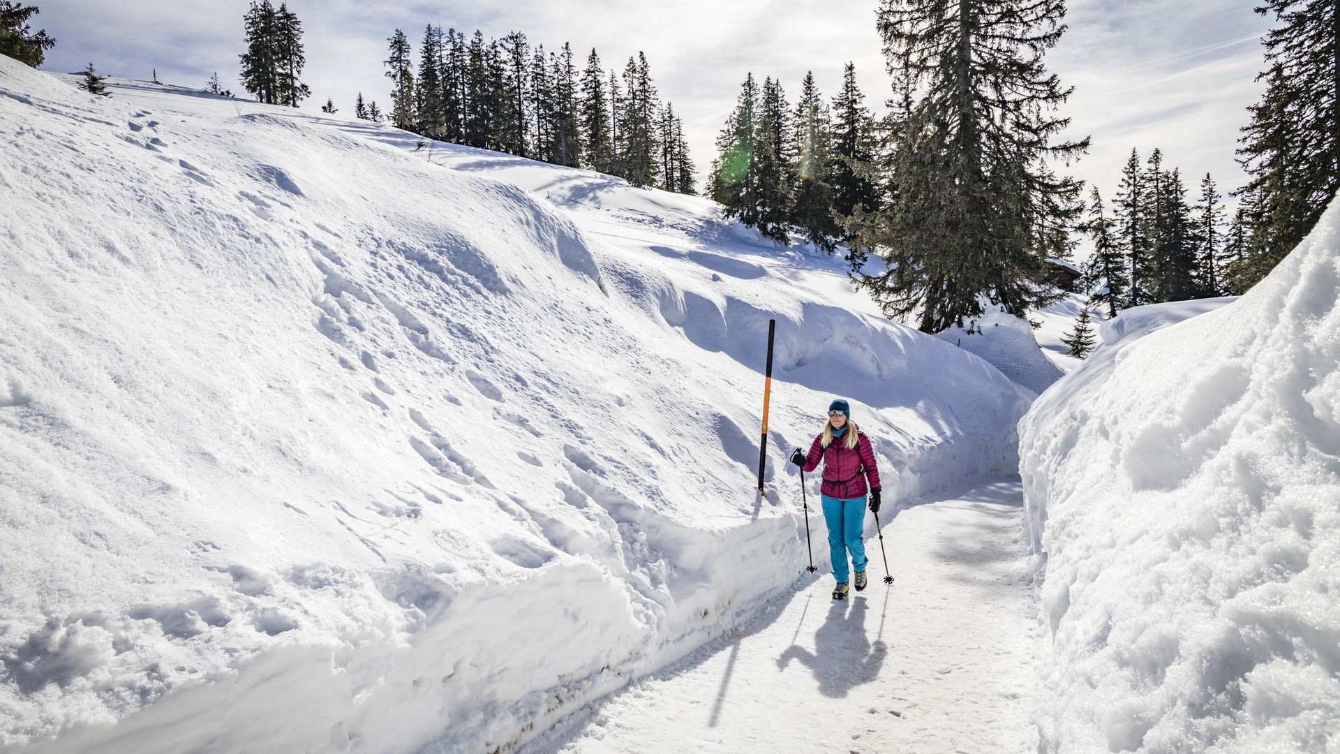 Pictures of gentle eco-tourism in the Alps