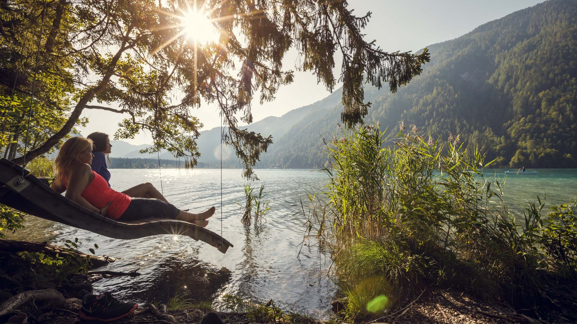 Sanfter Ökotourismus in den Alpen in Bildern