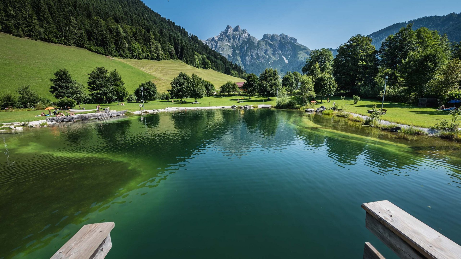 Pictures of gentle eco-tourism in the Alps