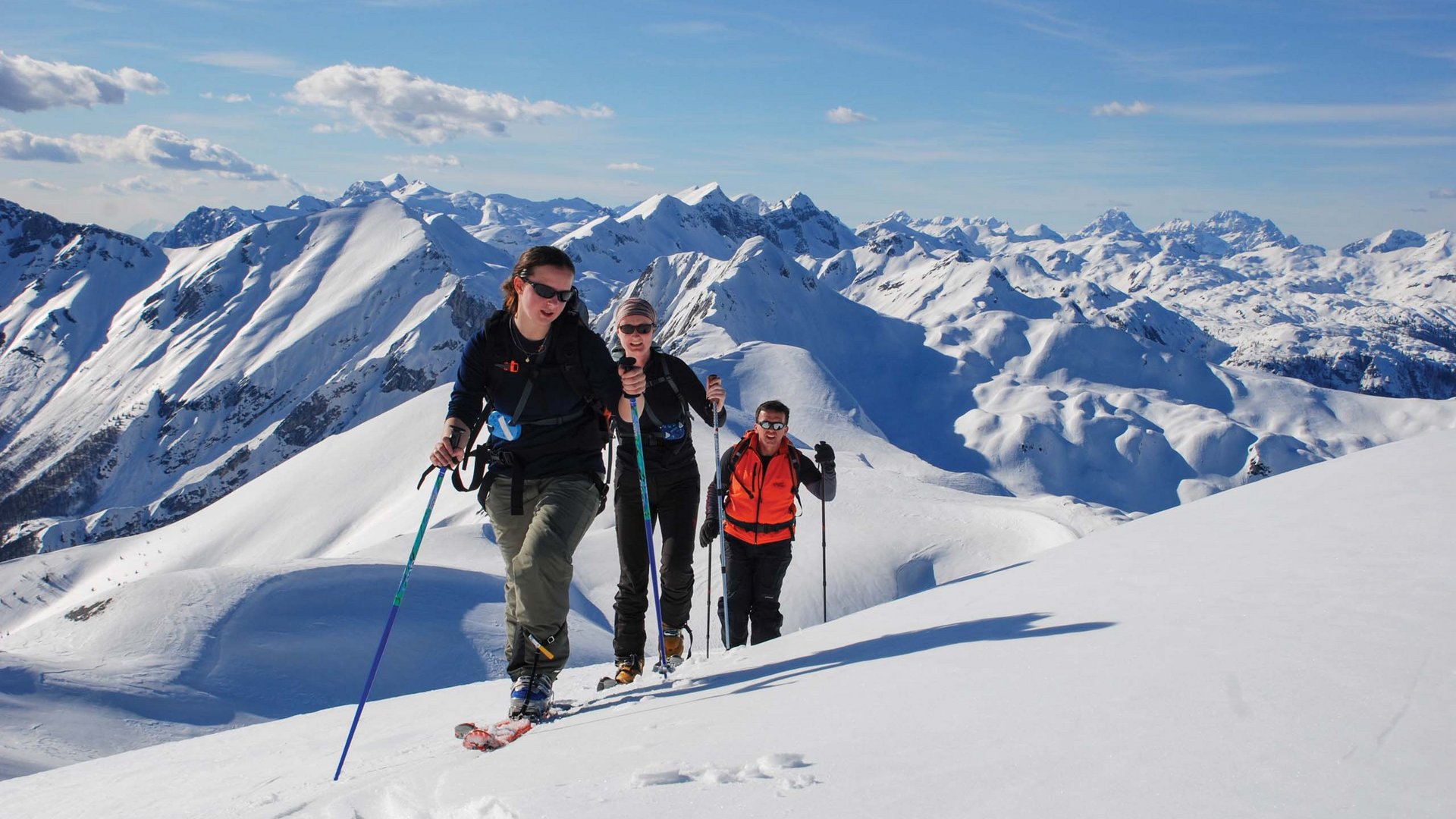 Pictures of gentle eco-tourism in the Alps