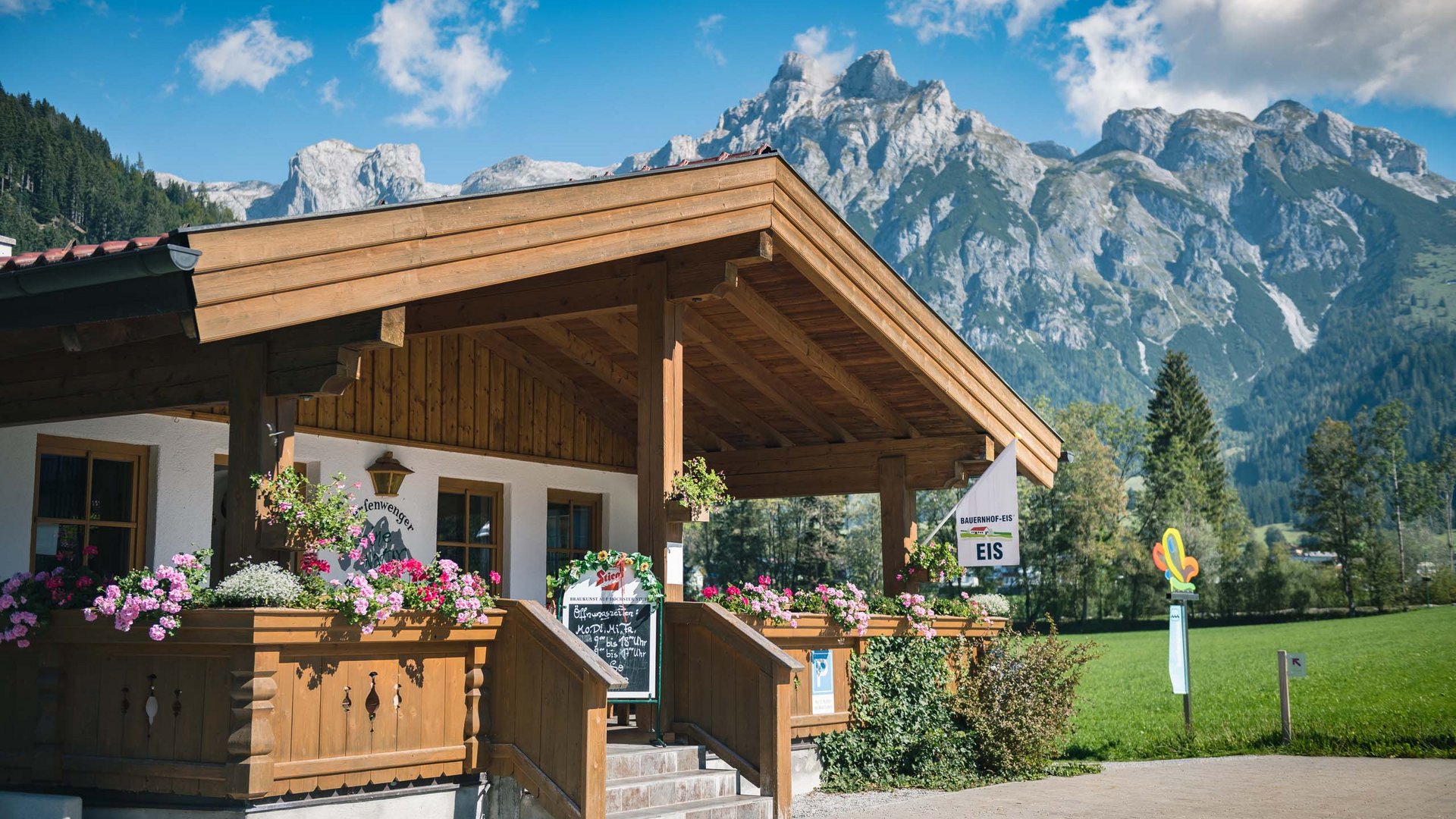 Pictures of gentle eco-tourism in the Alps