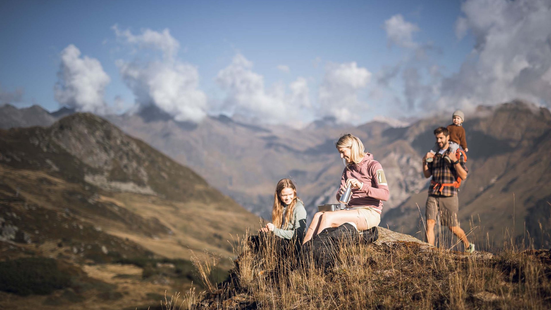 Pictures of gentle eco-tourism in the Alps