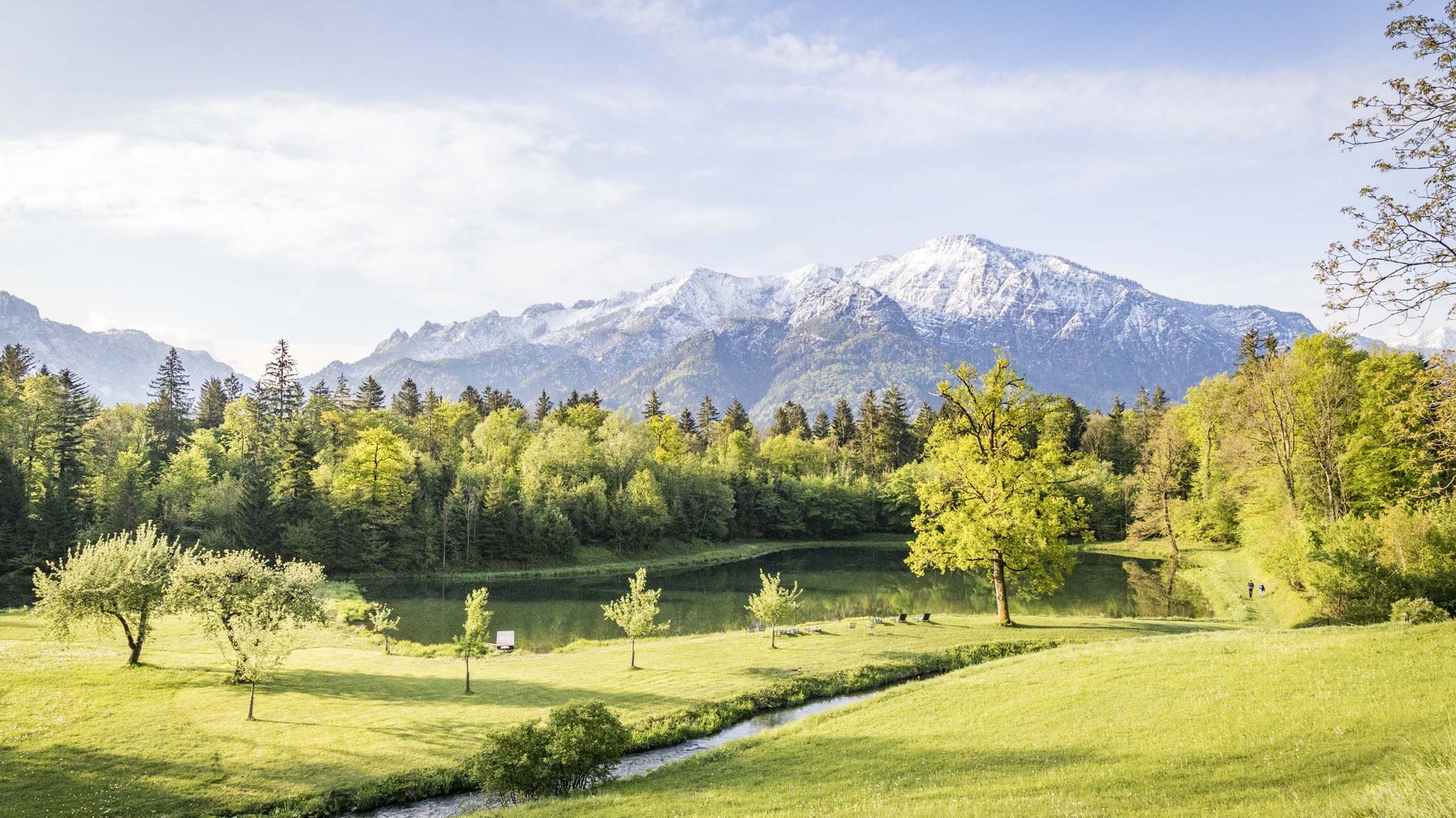 Pictures of gentle eco-tourism in the Alps