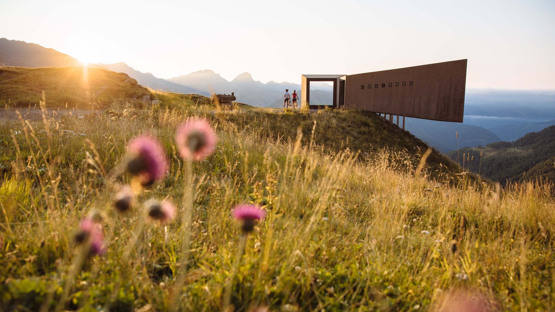 Pictures of gentle eco-tourism in the Alps