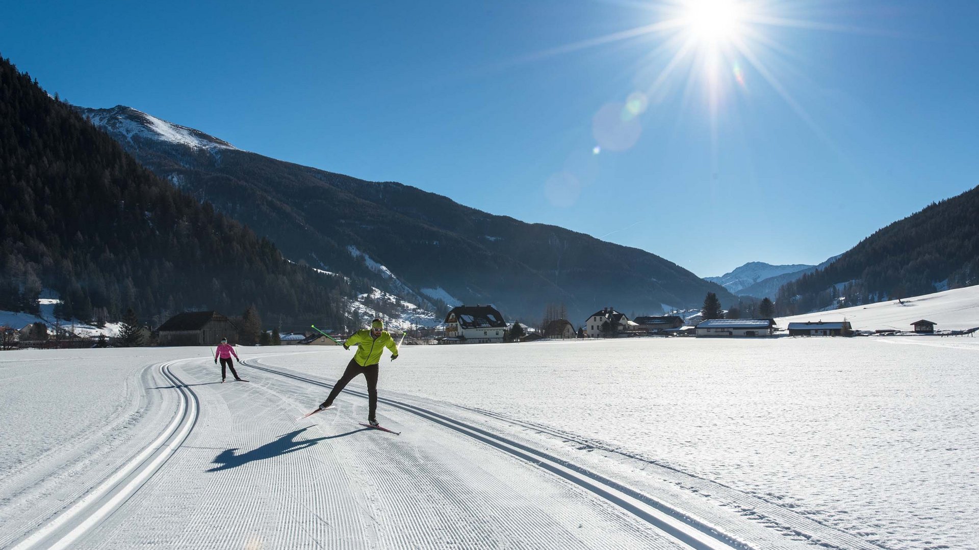 Pictures of gentle eco-tourism in the Alps