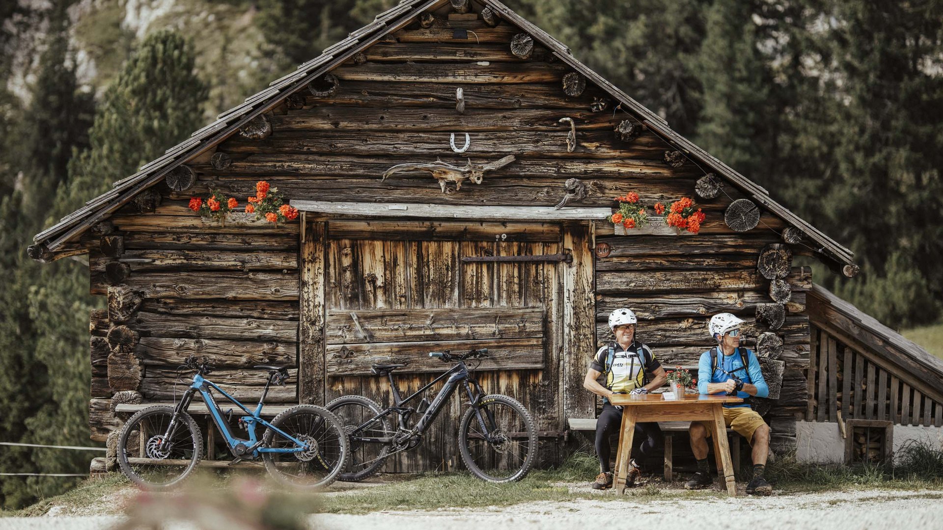 Pictures of gentle eco-tourism in the Alps