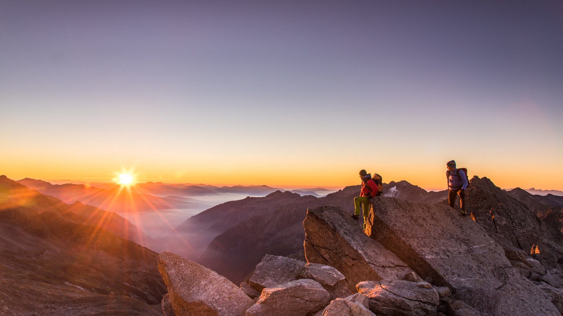 Pictures of gentle eco-tourism in the Alps