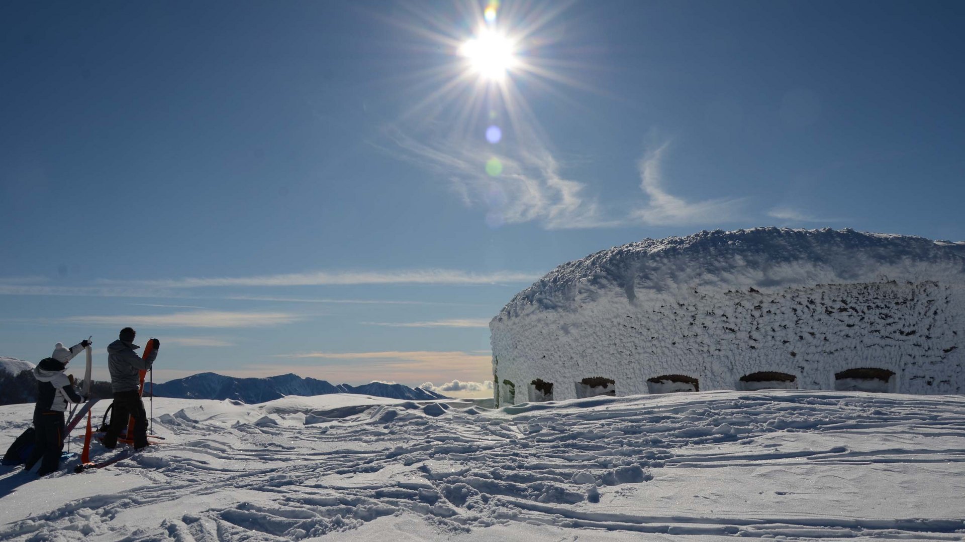 Pictures of gentle eco-tourism in the Alps