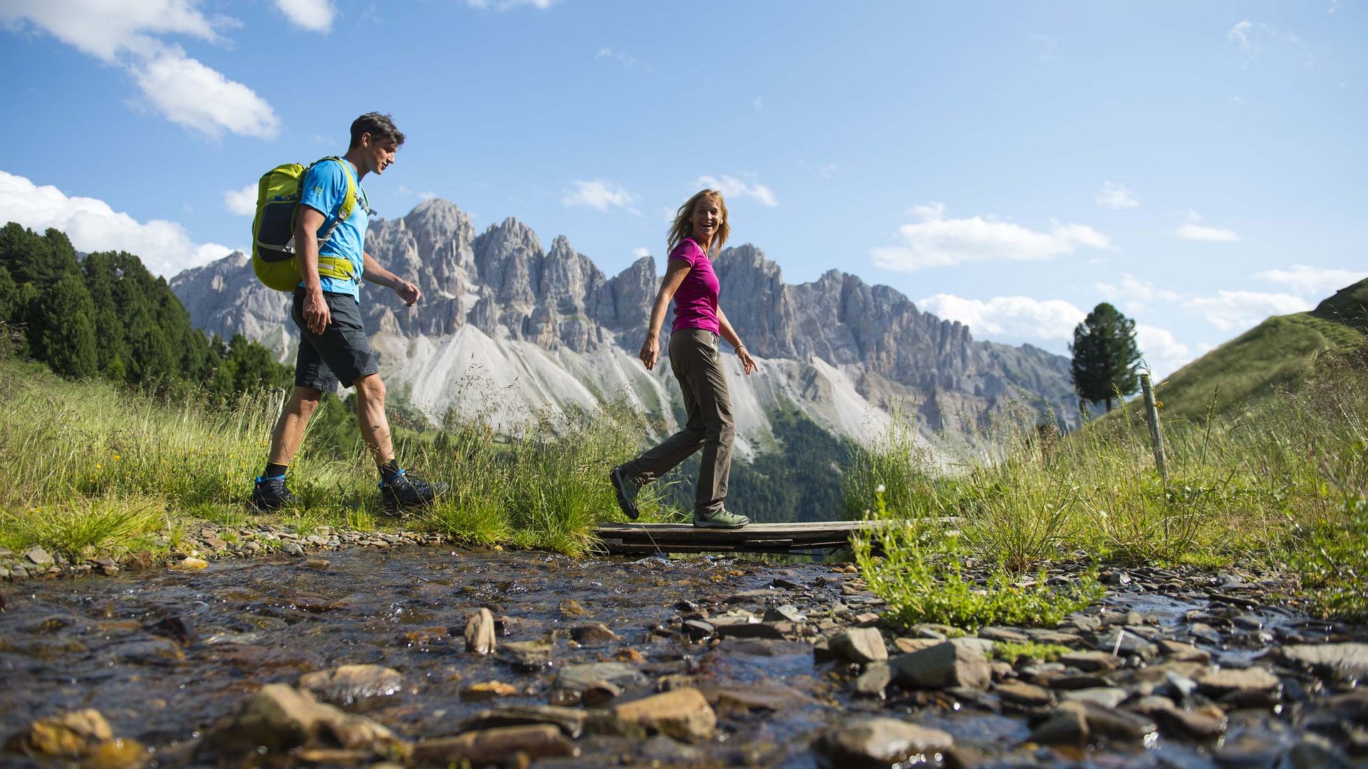 Pictures of gentle eco-tourism in the Alps