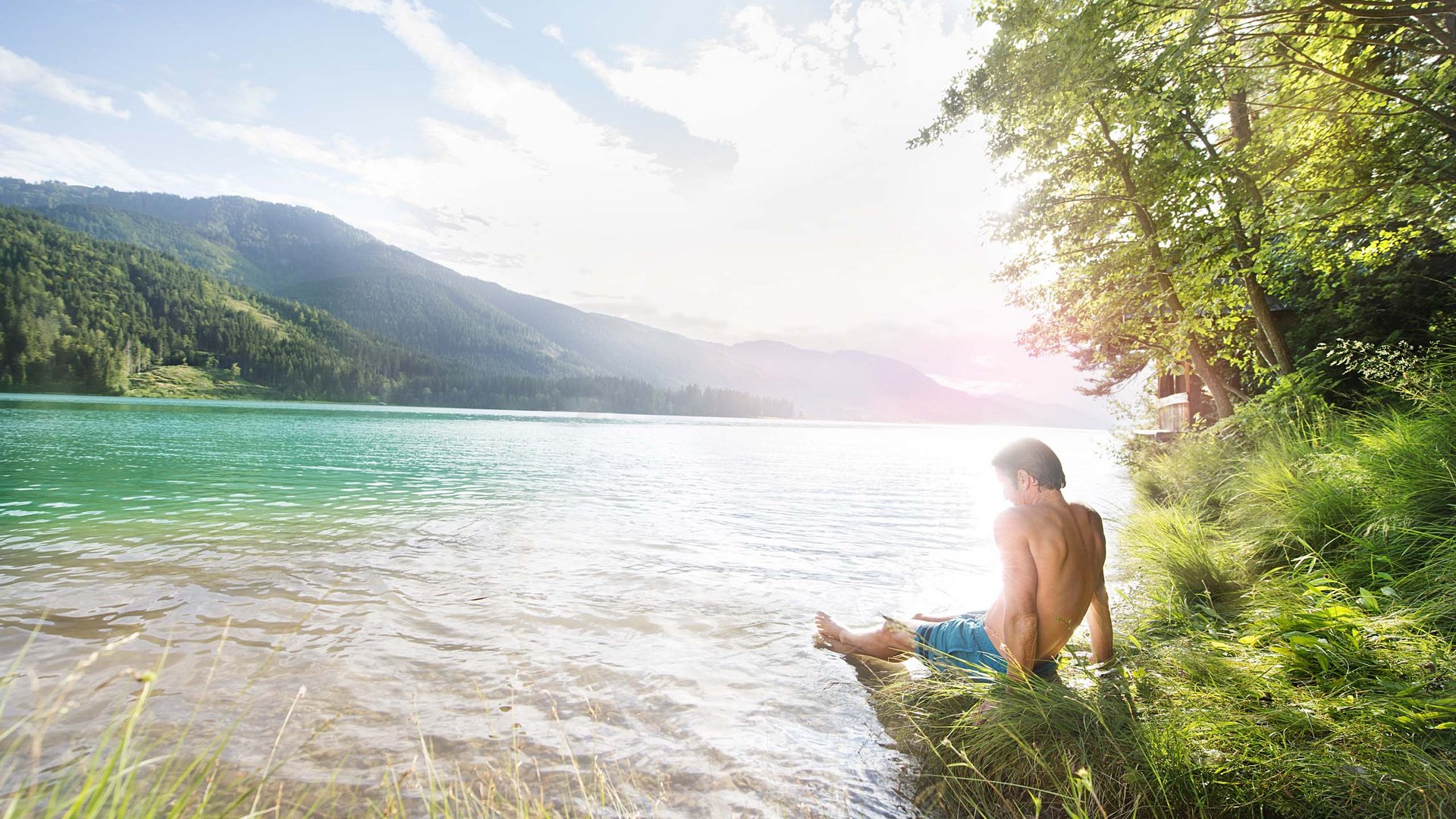 Pictures of gentle eco-tourism in the Alps