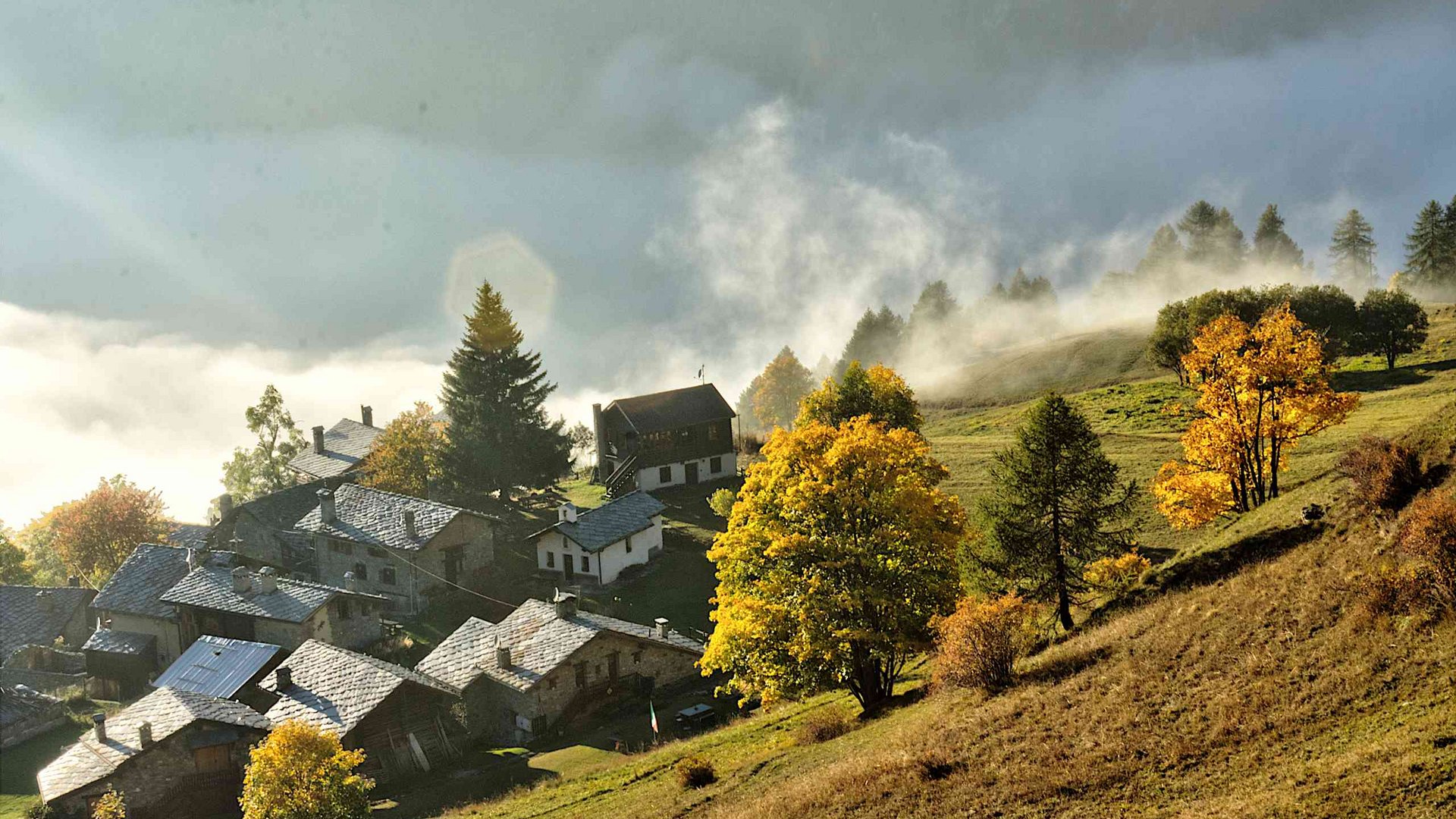 Pictures of gentle eco-tourism in the Alps