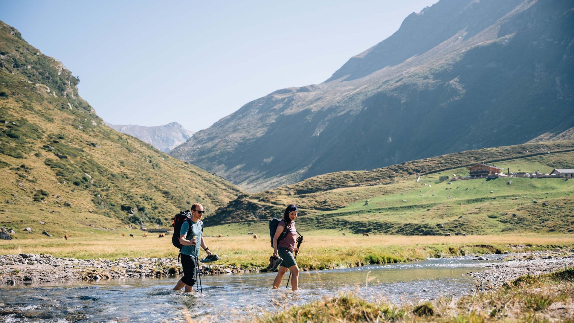 Pictures of gentle eco-tourism in the Alps