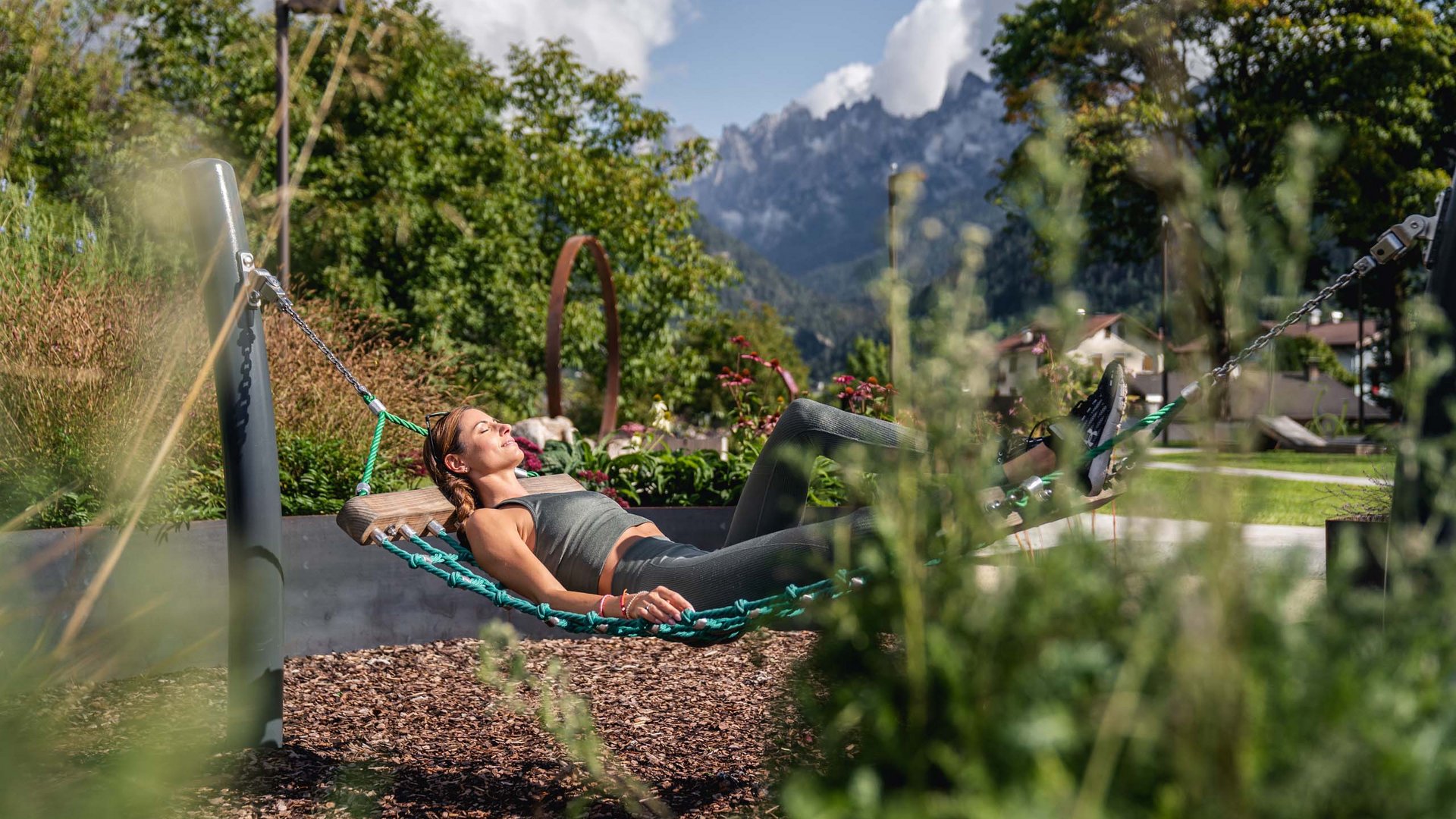 Pictures of gentle eco-tourism in the Alps