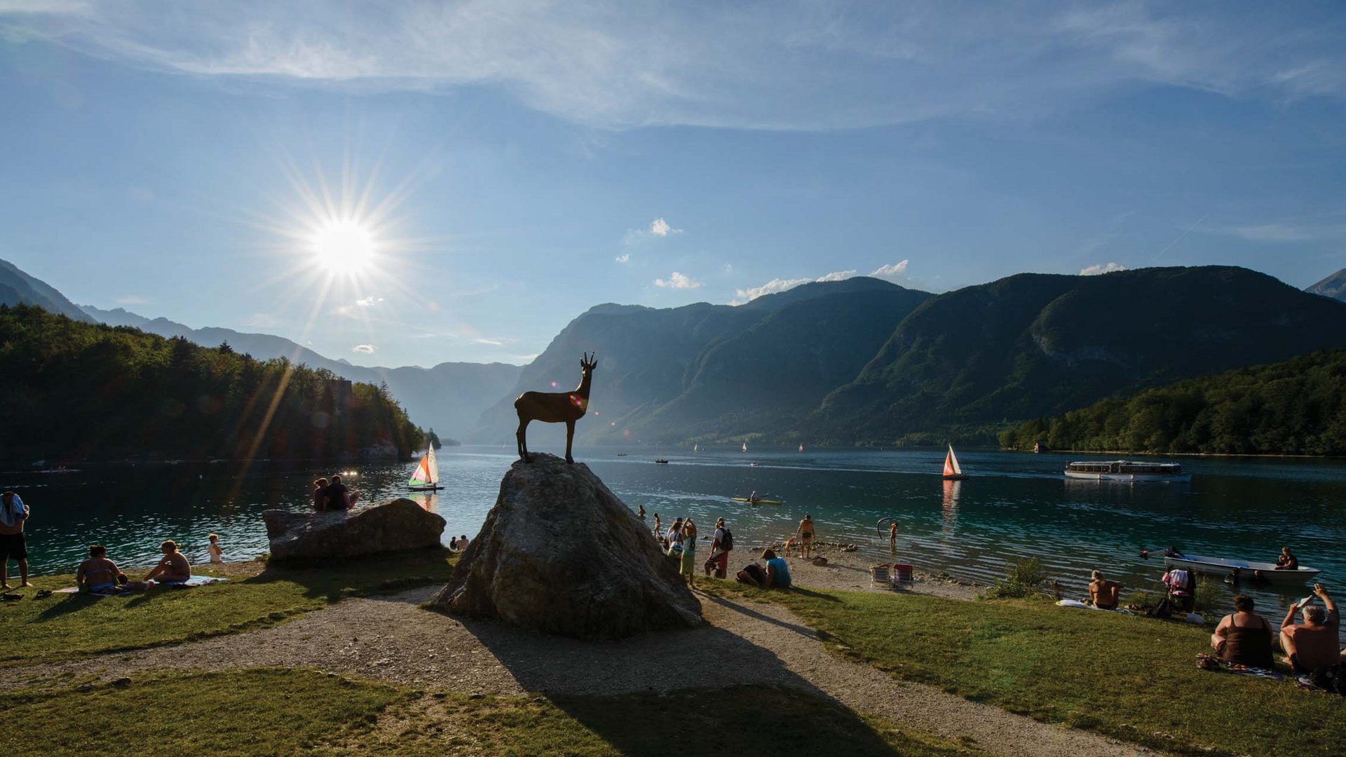 Pictures of gentle eco-tourism in the Alps