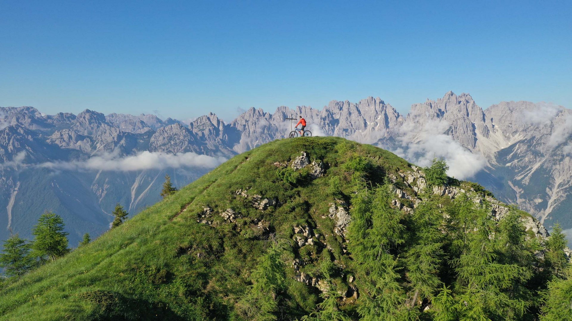 Pictures of gentle eco-tourism in the Alps