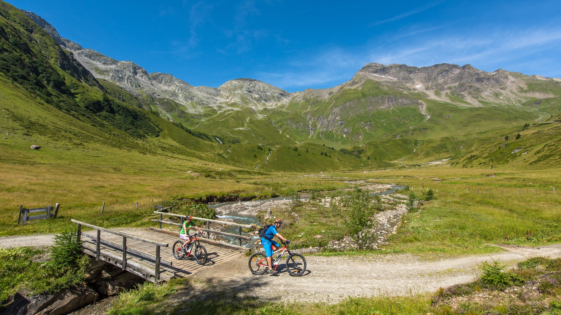 Pictures of gentle eco-tourism in the Alps