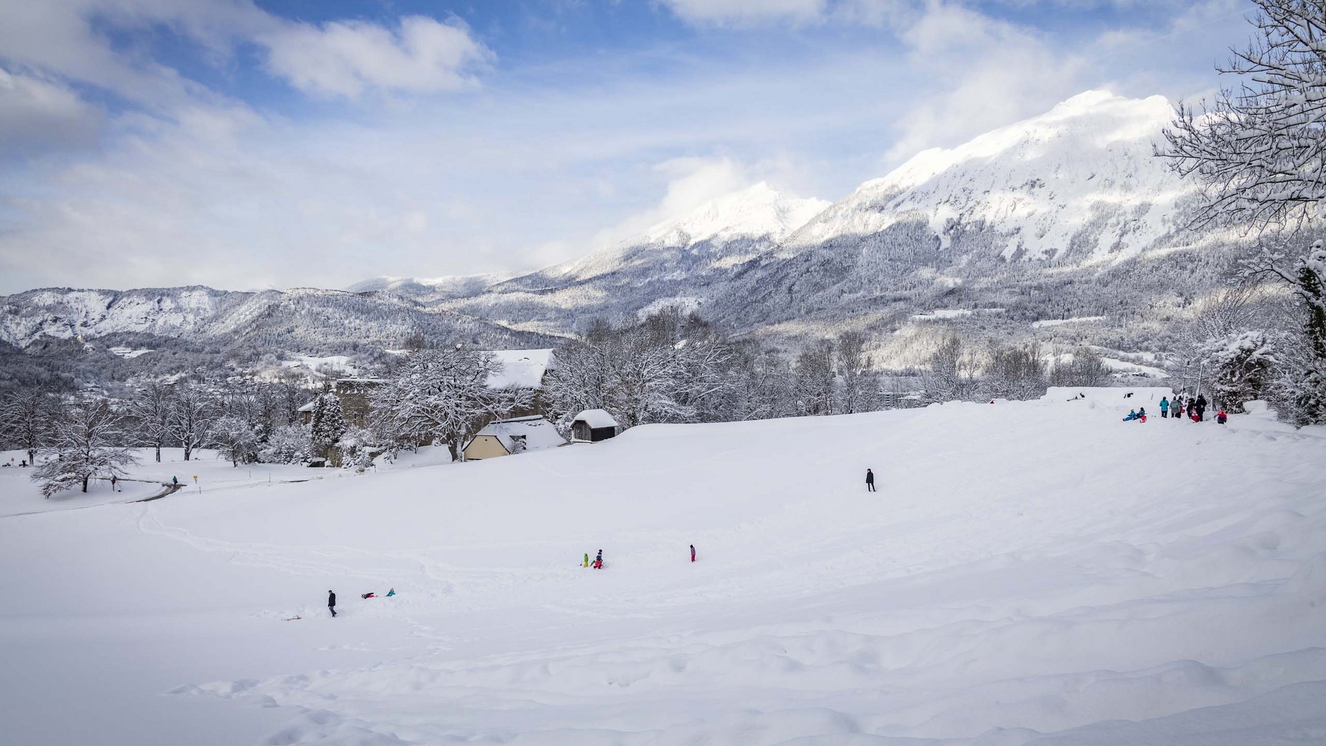 Pictures of gentle eco-tourism in the Alps