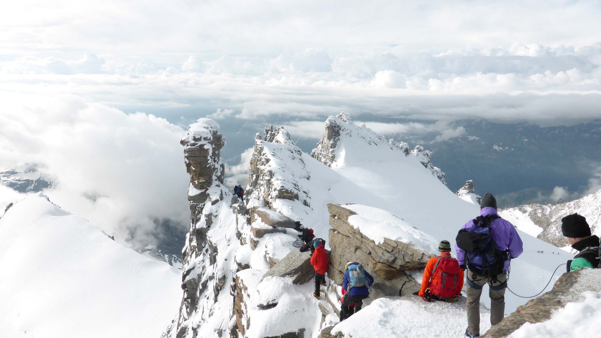 Pictures of gentle eco-tourism in the Alps