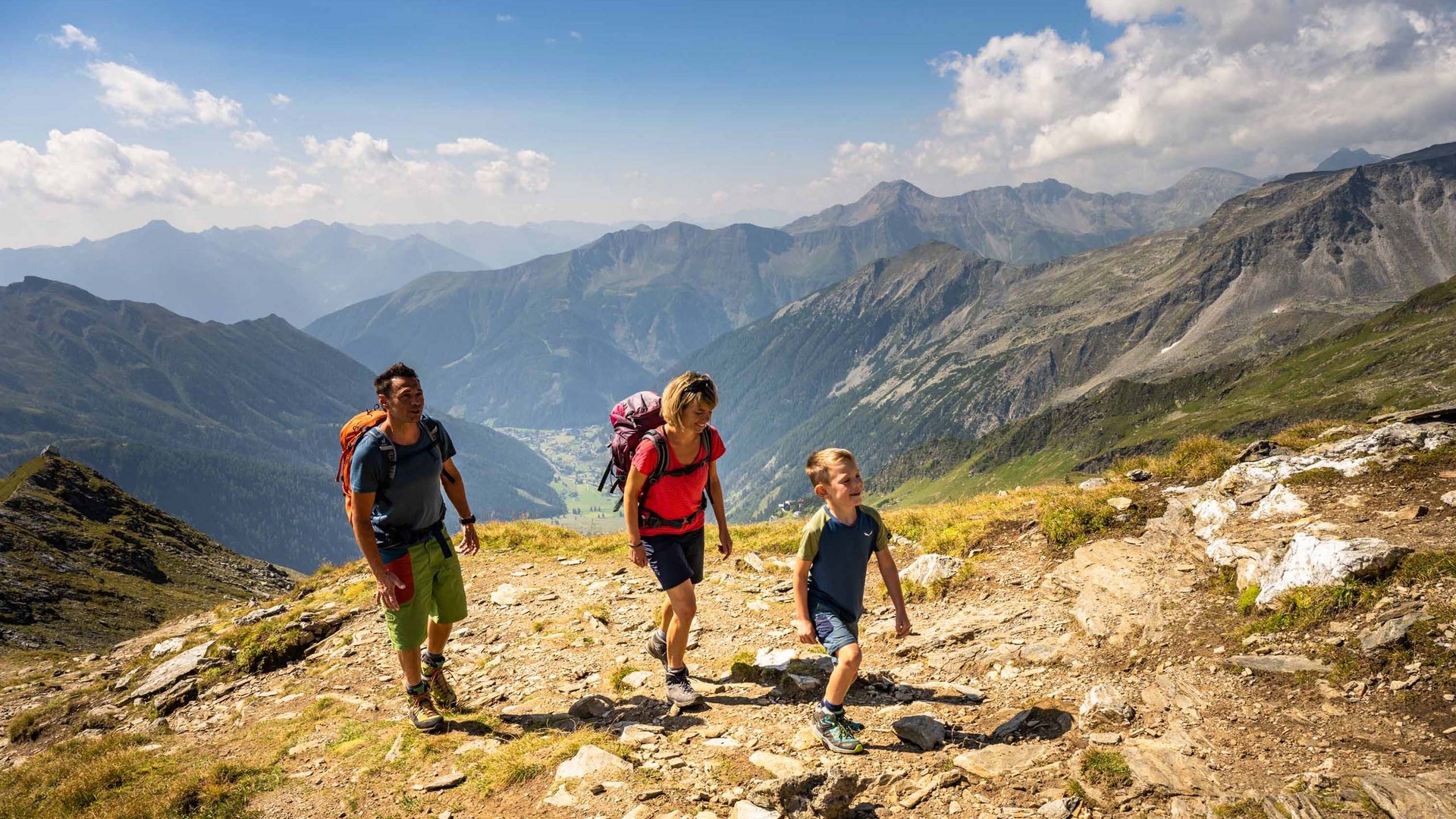 Pictures of gentle eco-tourism in the Alps