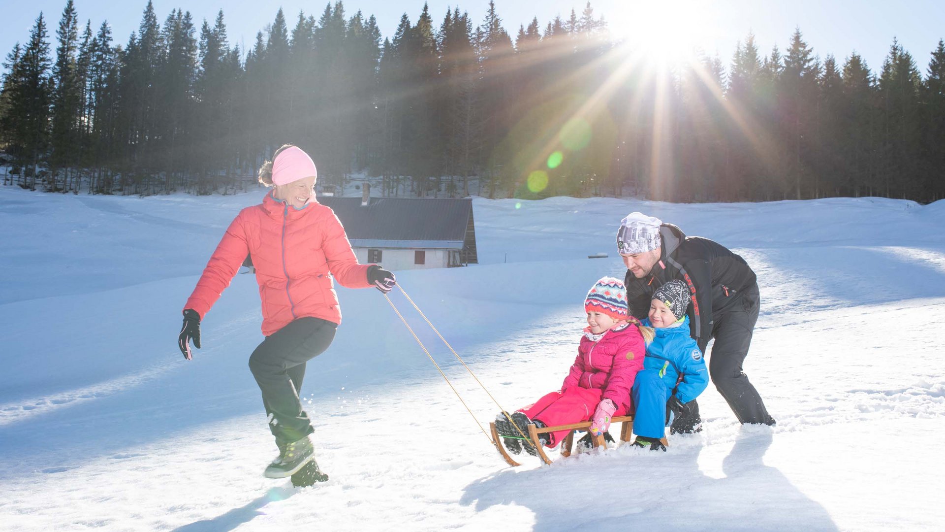 Sanfter Ökotourismus in den Alpen in Bildern