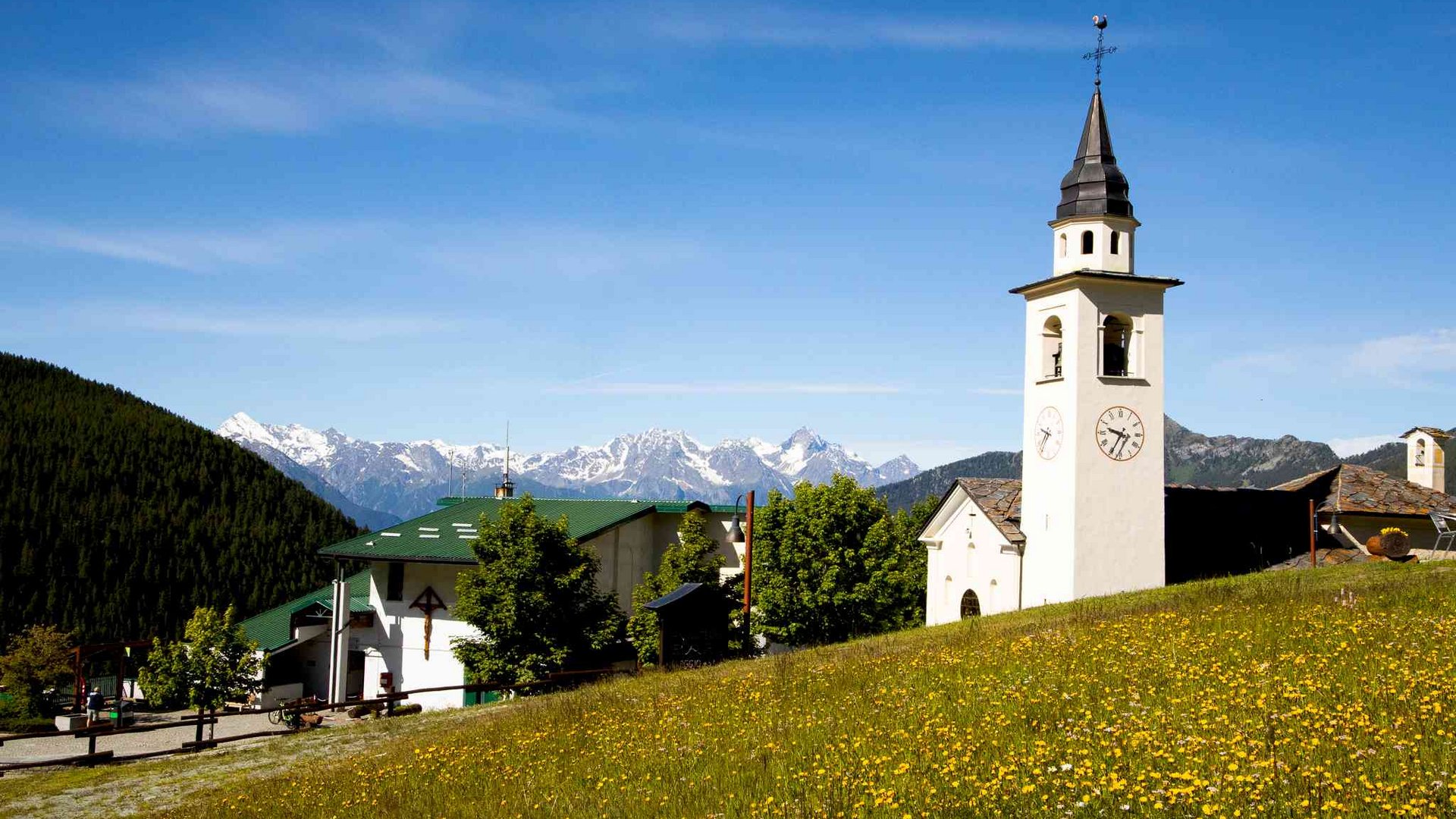 Pictures of gentle eco-tourism in the Alps