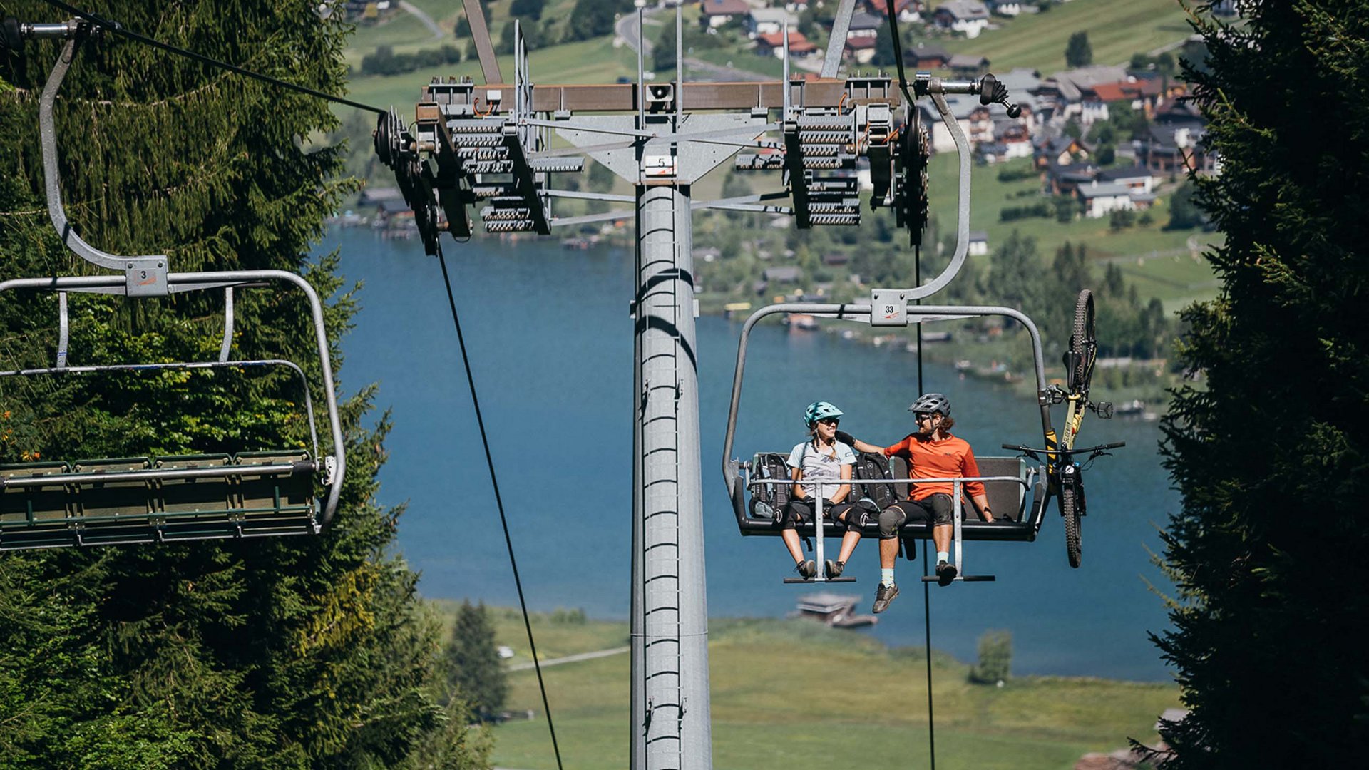 Pictures of gentle eco-tourism in the Alps