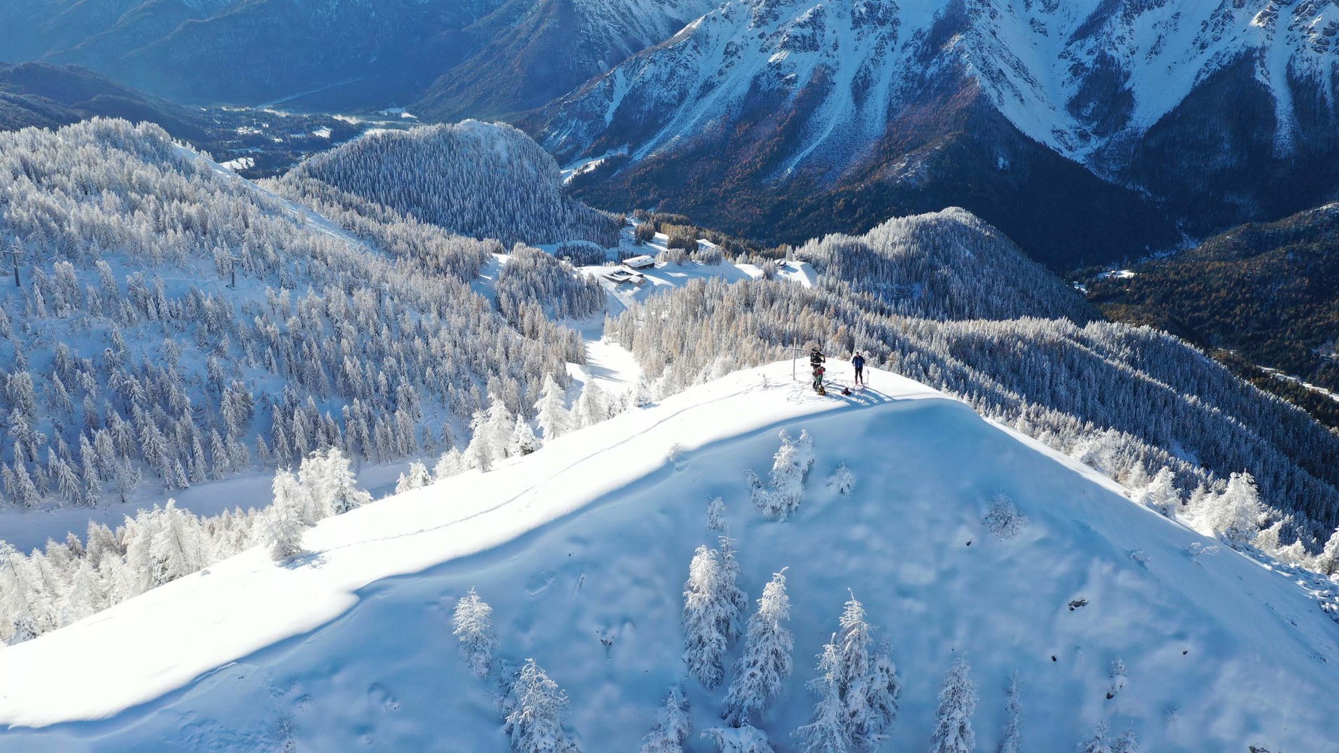 Pictures of gentle eco-tourism in the Alps