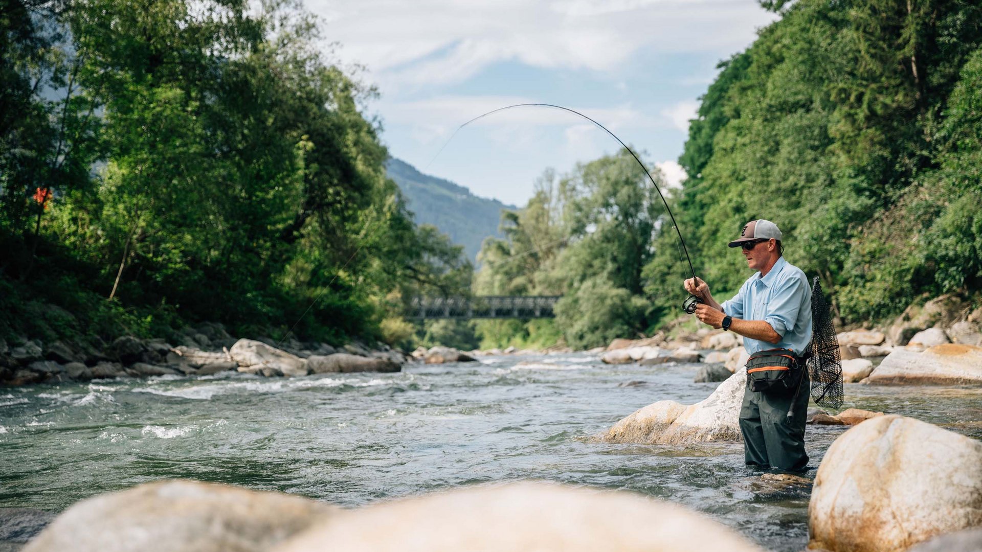 Pictures of gentle eco-tourism in the Alps