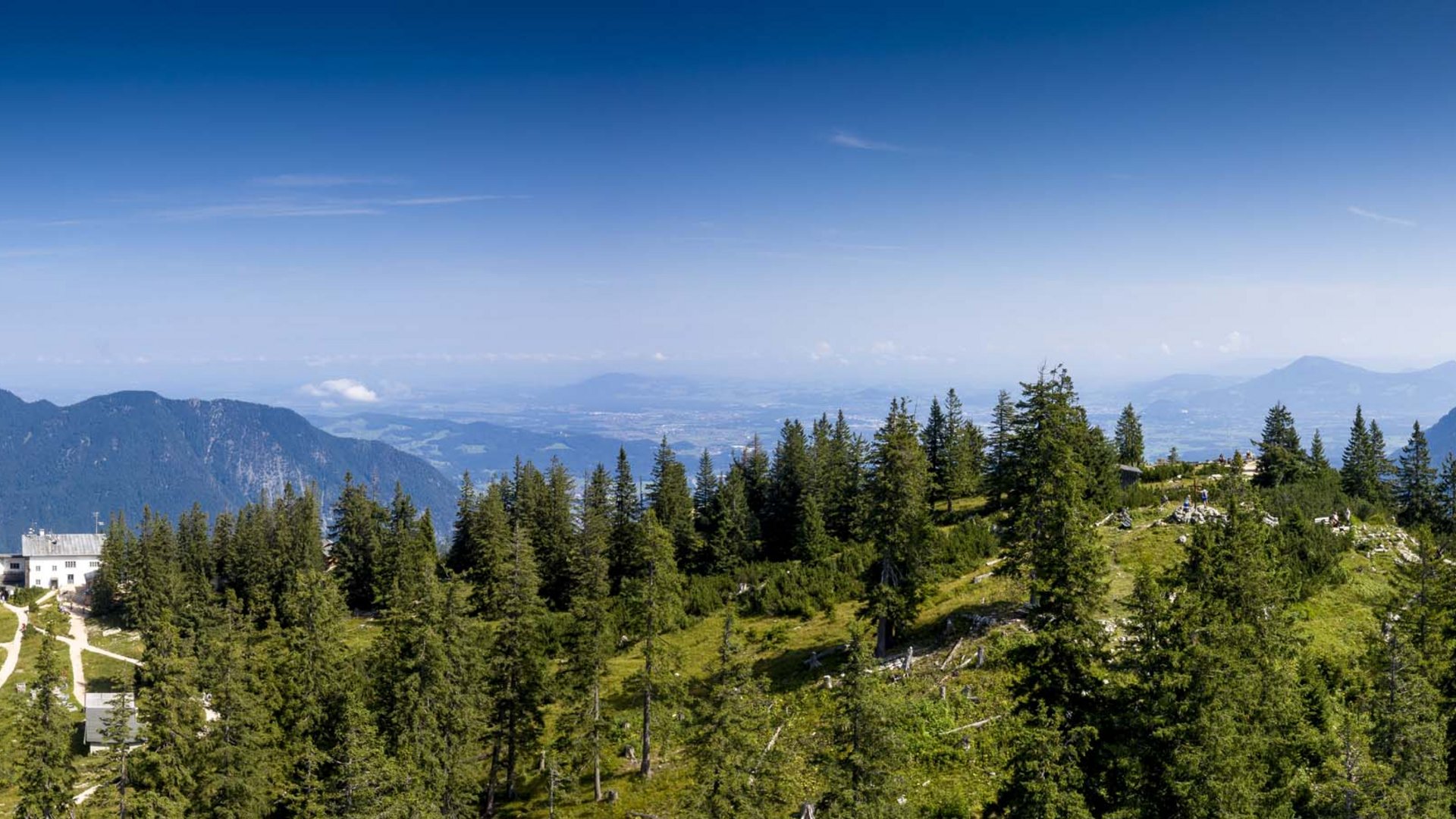 Pictures of gentle eco-tourism in the Alps