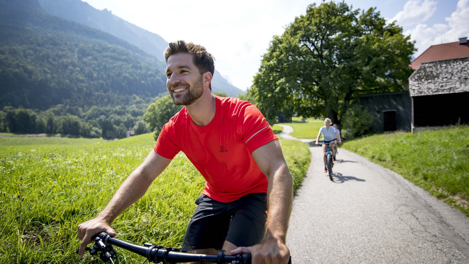 Pictures of gentle eco-tourism in the Alps