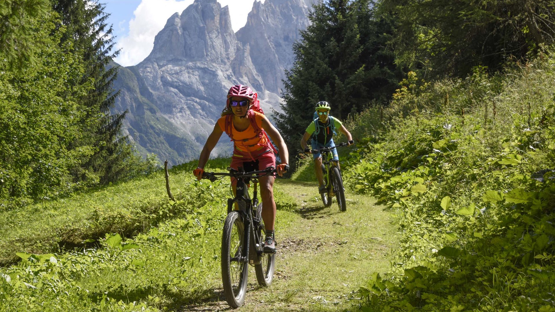 Pictures of gentle eco-tourism in the Alps