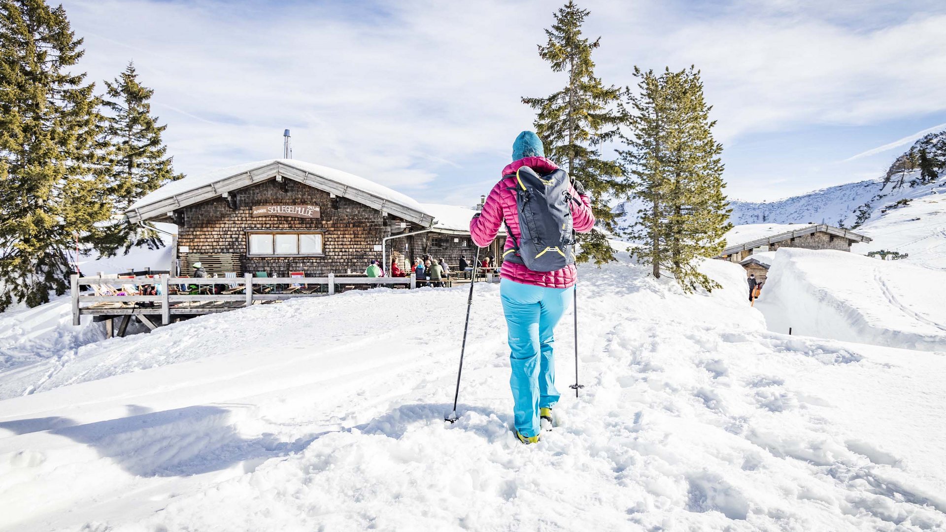 Pictures of gentle eco-tourism in the Alps