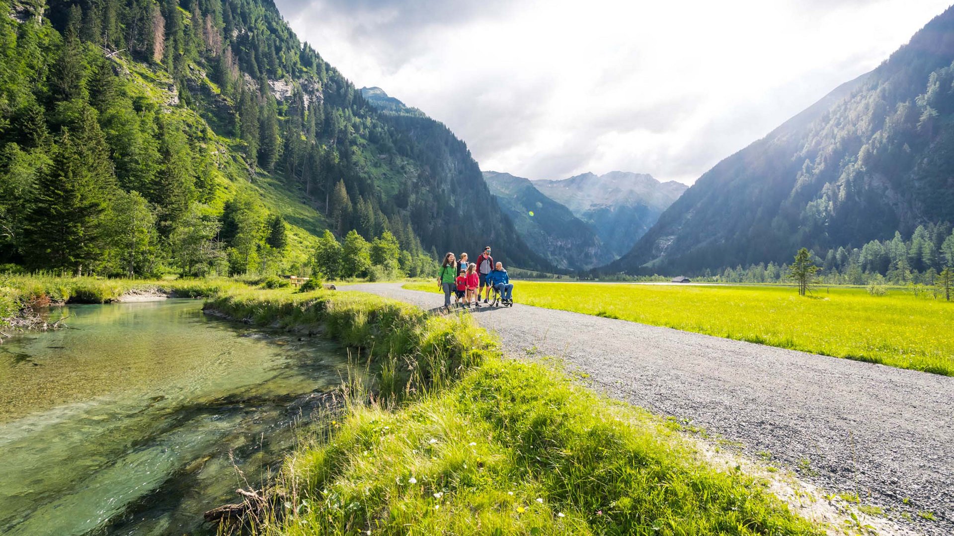 Pictures of gentle eco-tourism in the Alps