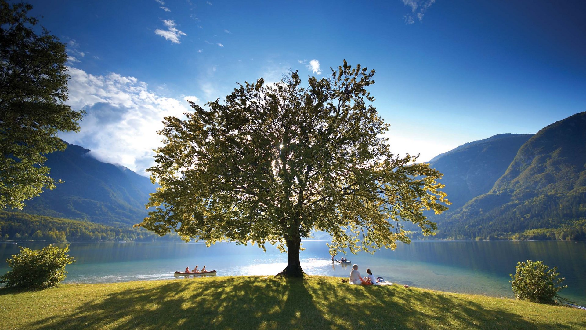 Pictures of gentle eco-tourism in the Alps