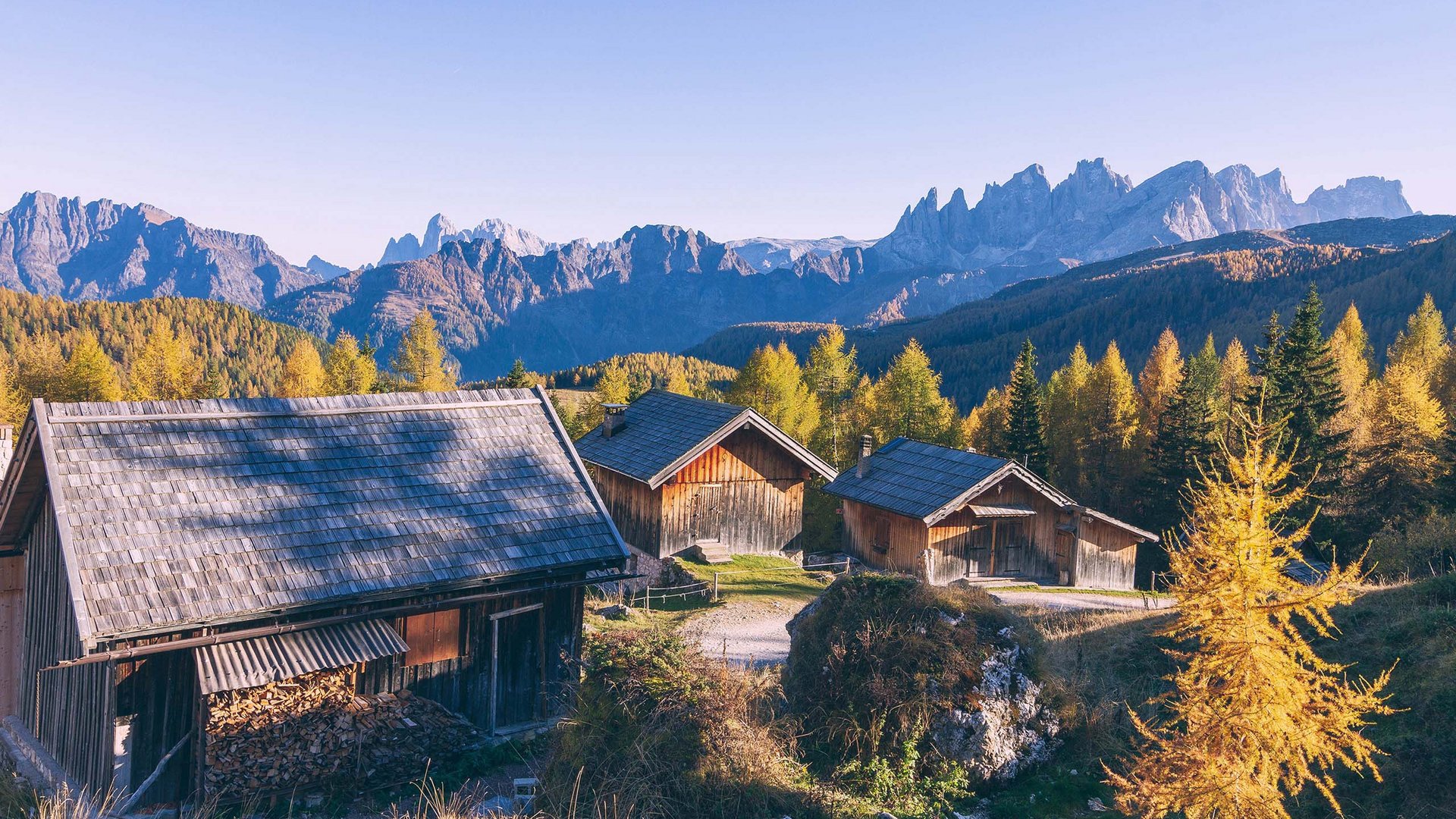 Pictures of gentle eco-tourism in the Alps