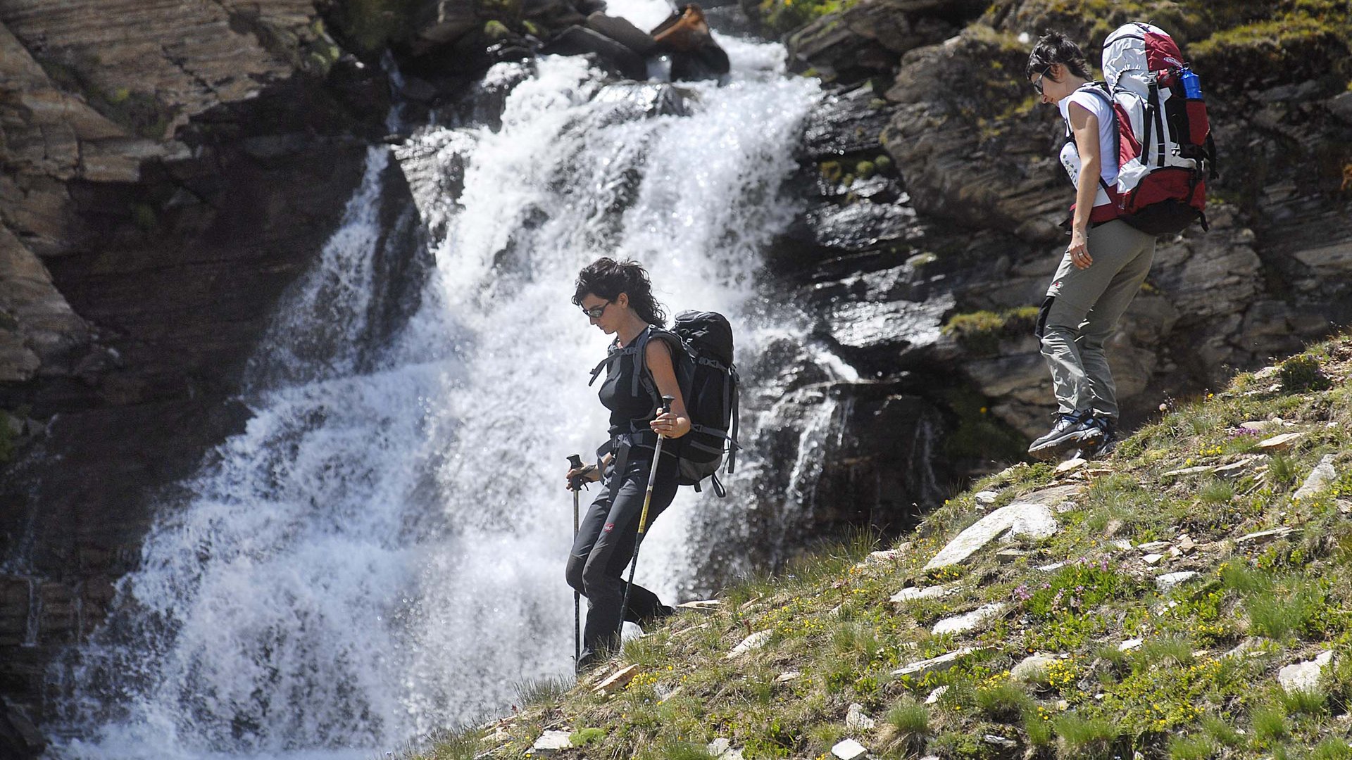 Pictures of gentle eco-tourism in the Alps